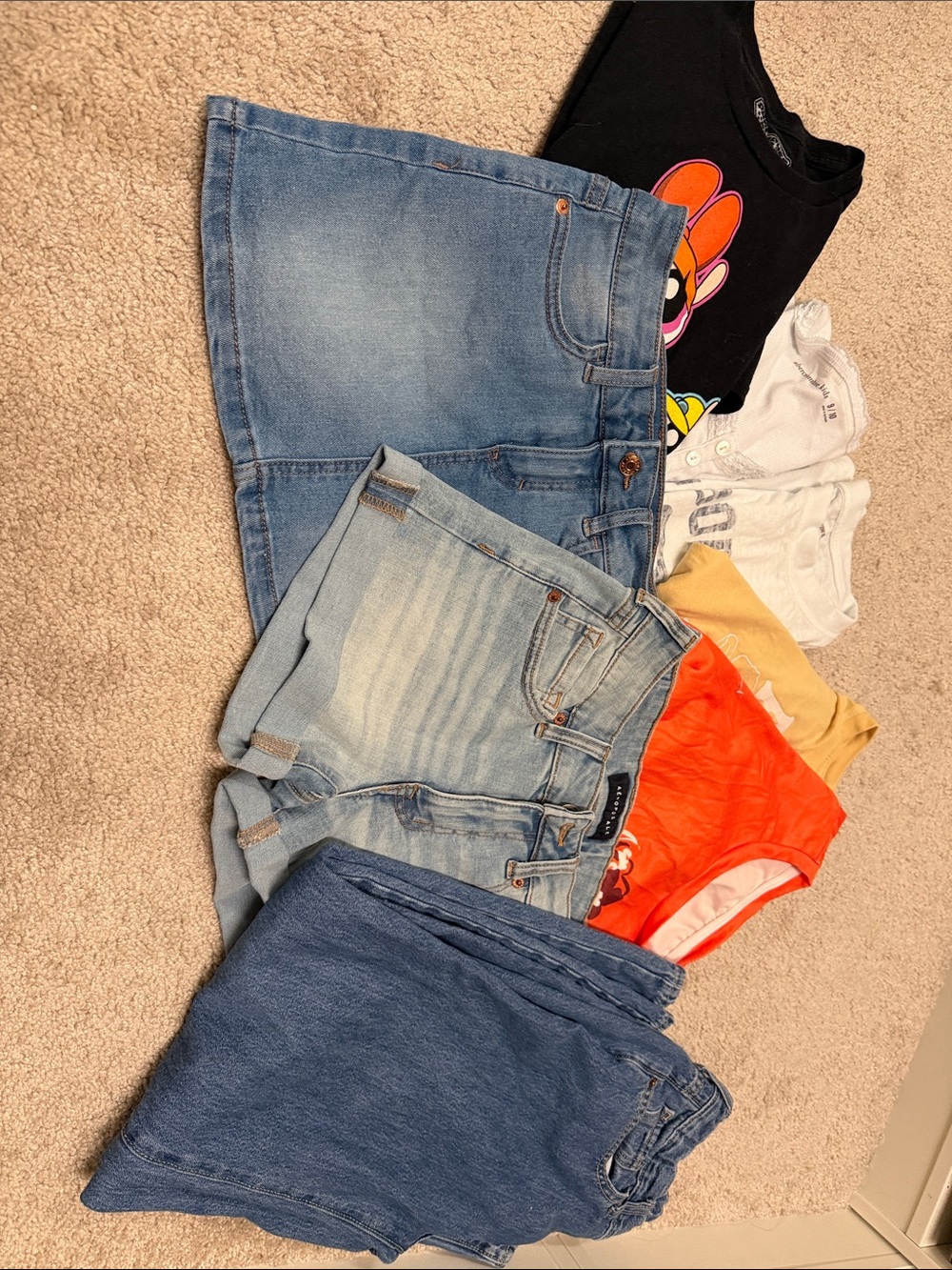 Aeropostale Kids Light Blue Denim Shorts